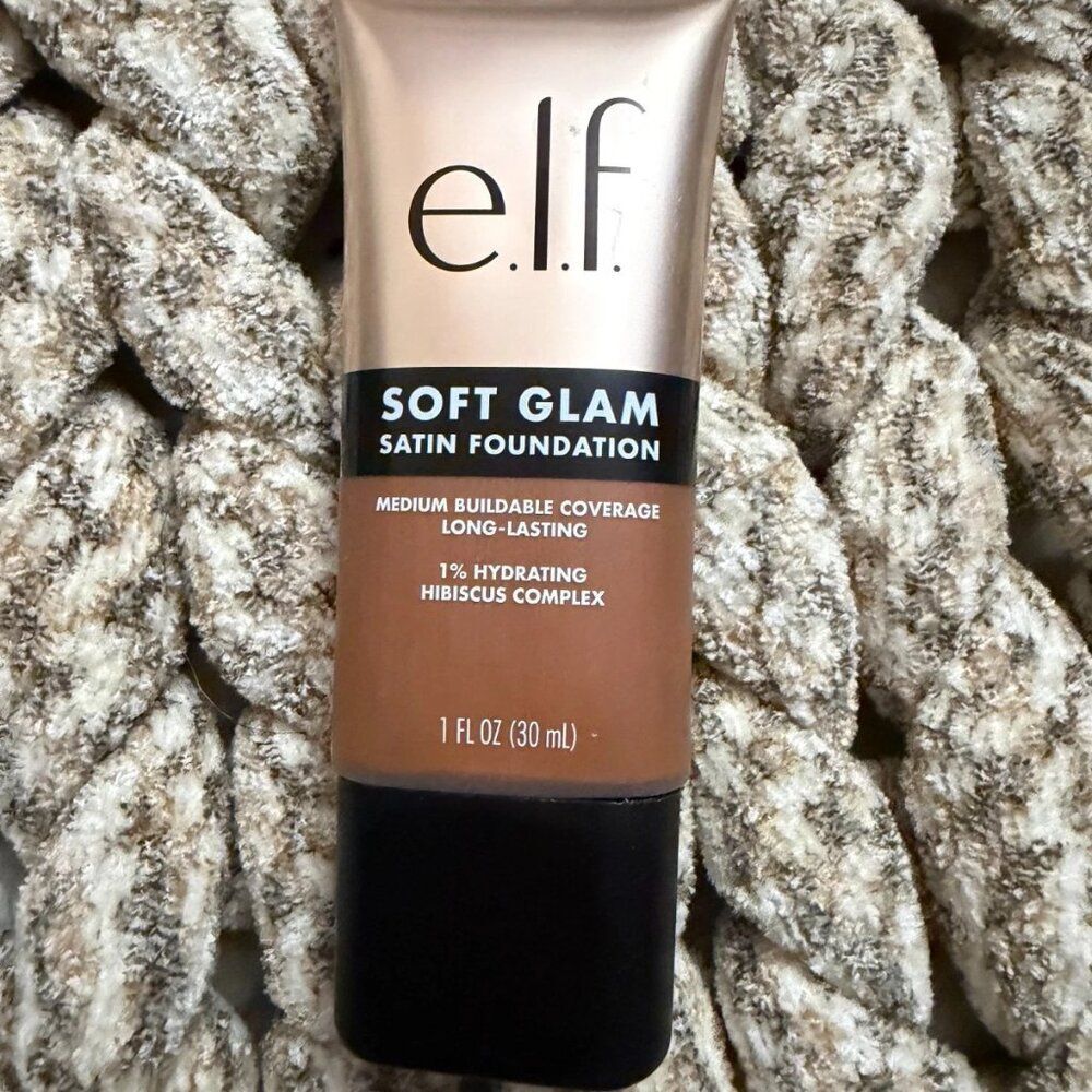 Deep Warm 55 NEW, SEALED Elf Soft Glam Satin Foundation